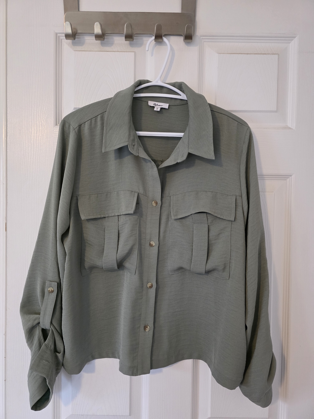 NWOT | Button-Up Utility Blouse | SZ Medium